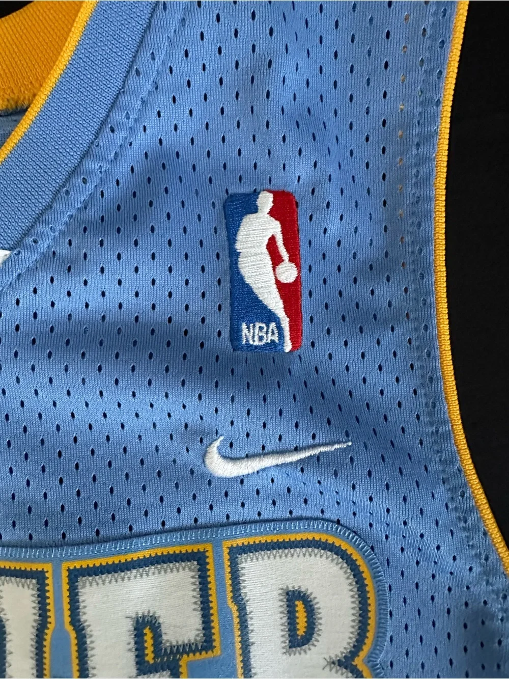 Vintage Nike Carmelo Anthony Denver Nuggets Jersey #15 - Light Blue - Size M